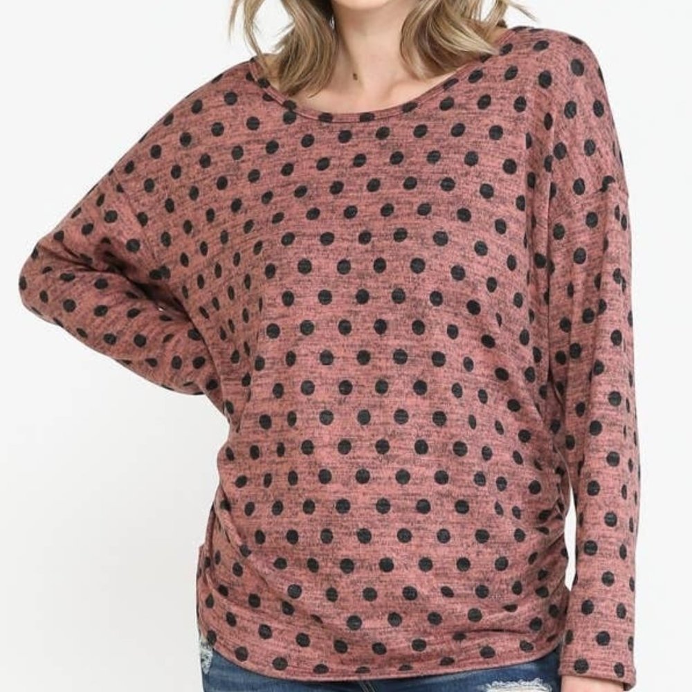 Polka Dot Top in Pink